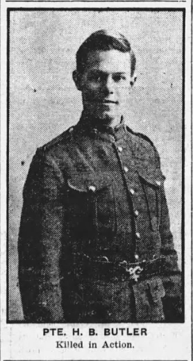 Newspaper clipping– From the Victoria (B. C.) Times newspaper c.1915. Submitted for the project Operation Picture Me