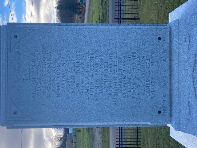 Memorial– Mémorial de Tay