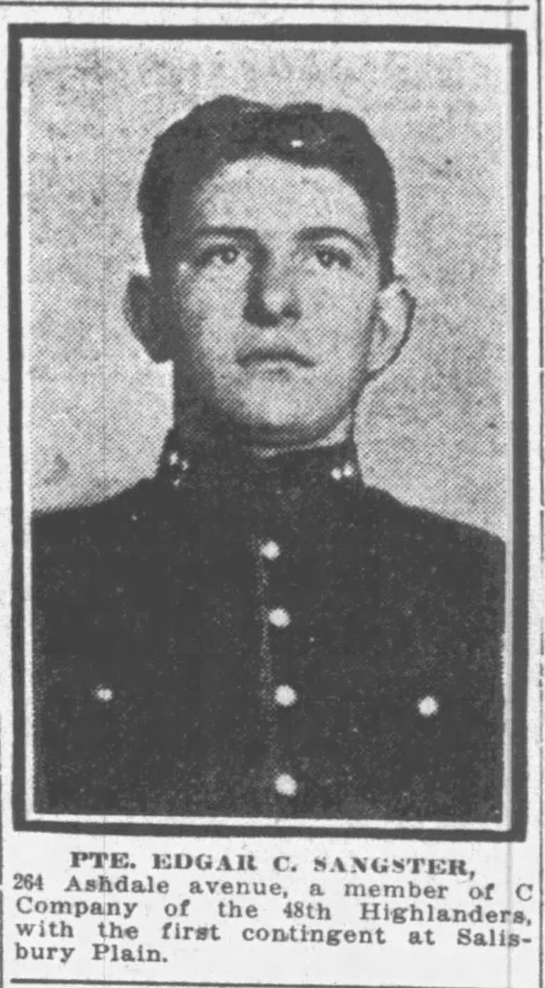 Newspaper clipping– From the Toronto Star Weekly C.1914. Submitted for the project Operation Picture Me