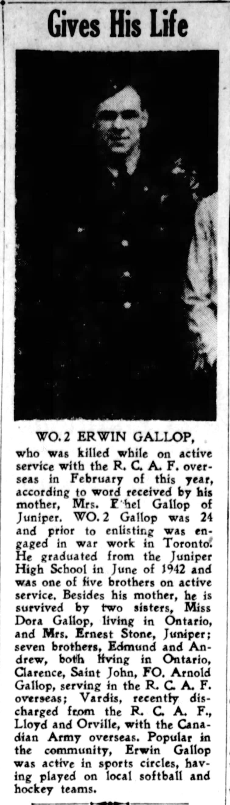 Newspaper clipping