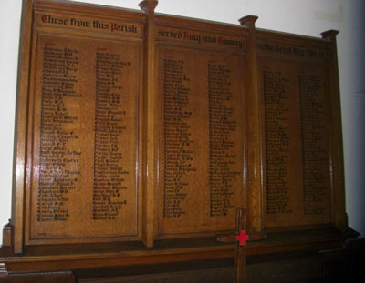 Memorial– St Peter & St Paul Church Ottawa Great War Memorial