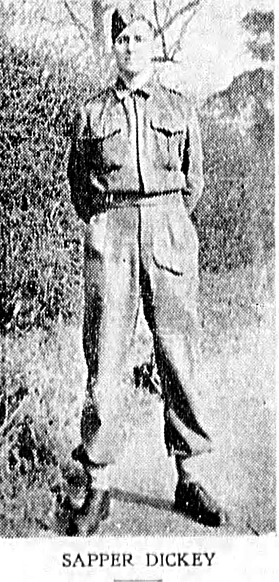 Newspaper clipping– From the Saint John (New Brunswick) Times Globe newspaper c.1943. Submitted for the project Operation Picture Me