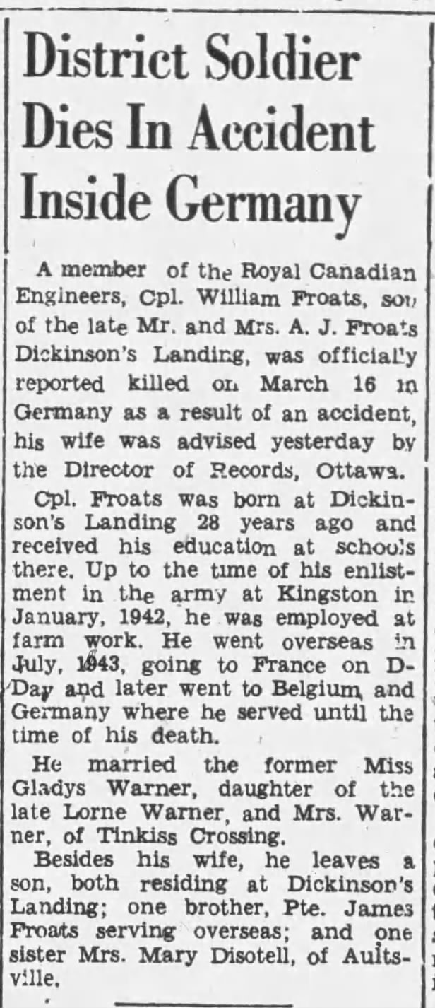 Newspaper clipping