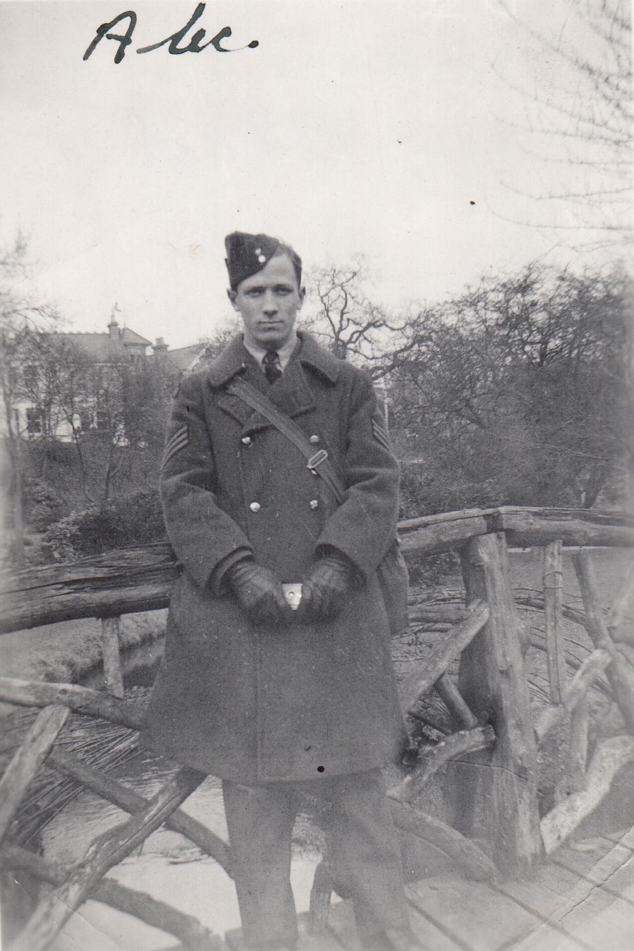 Photo of Alexander Craig Aitken– Alexander Craig Aitken (on back he wrote "Alexandra Park Hastings")