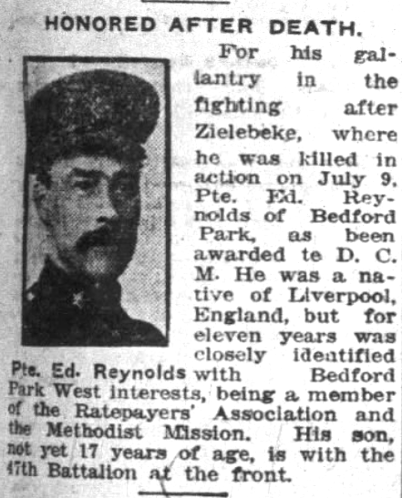 Newspaper clipping– From the Toronto Star Weekly c.1916. Submitted for the project Operation Picture Me