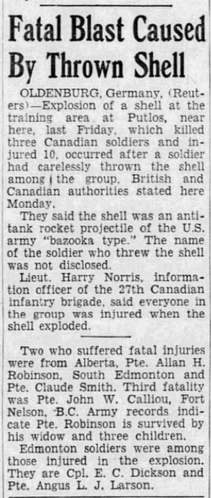 Newspaper clipping– Submitted for the project Operation Picture Me